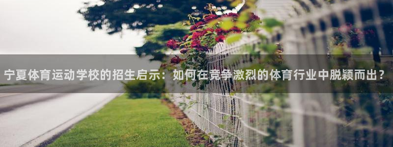 JJB竞技宝官方正版app代理：宁夏体育运动学校的招