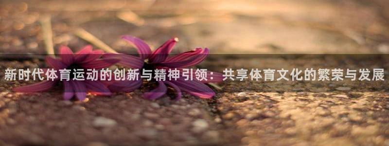 JJB竞技宝官方平台体育：新时代体育运动的创新与精神引领：共